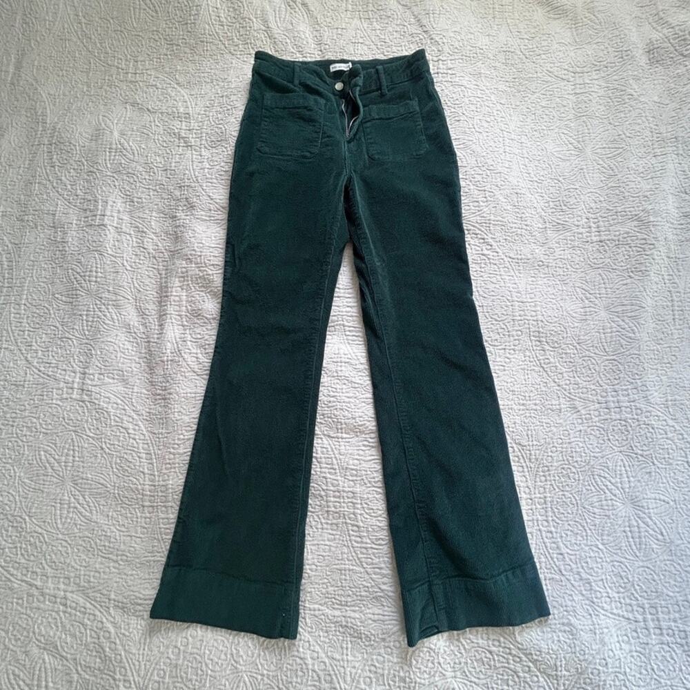 Avec Les Filles Forest Green Corduroy Pants, size 8